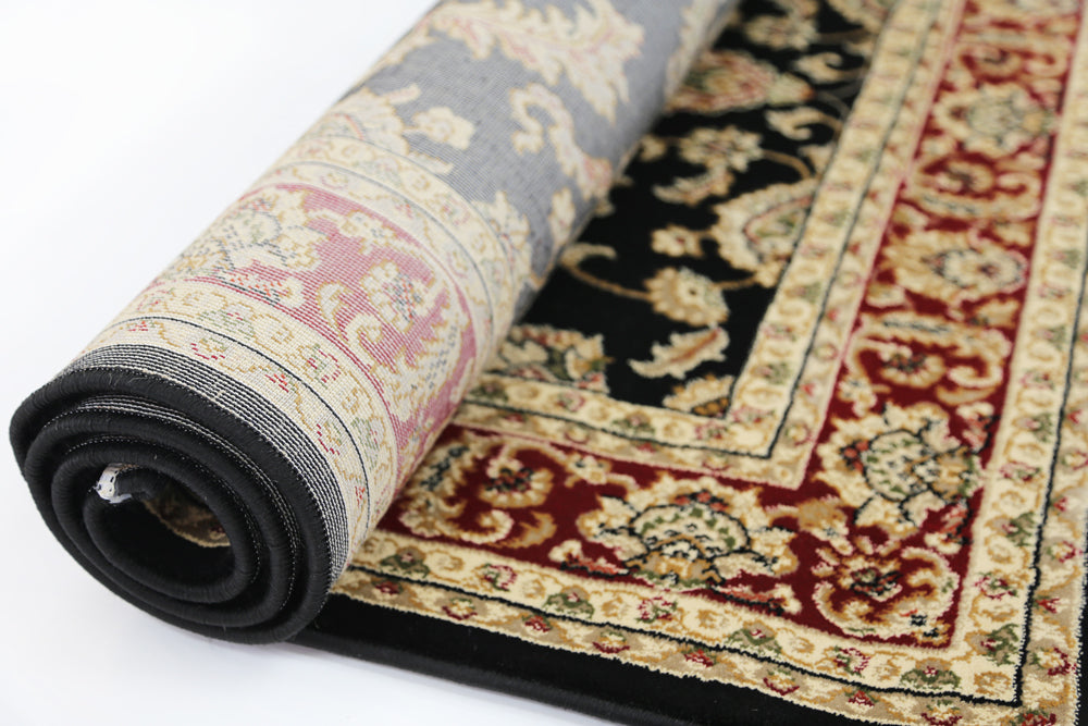 Julian Black Floral Rug