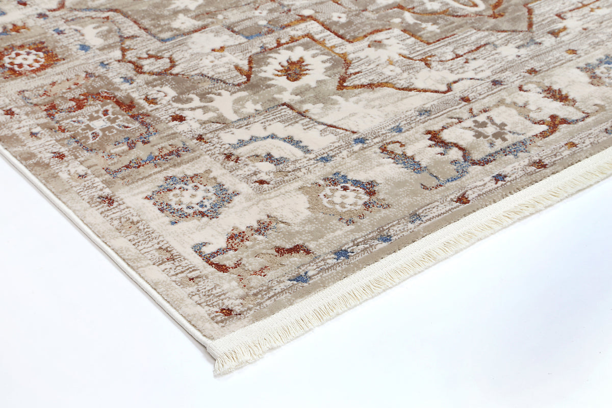 Paradise 5 Medallion Beige Multi Rug