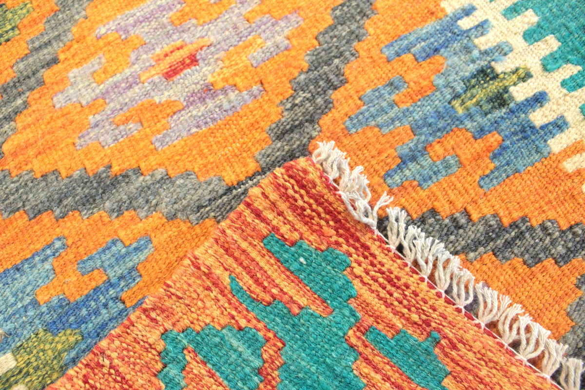 Chobi Kilim Rug - 87 cm x 53 cm