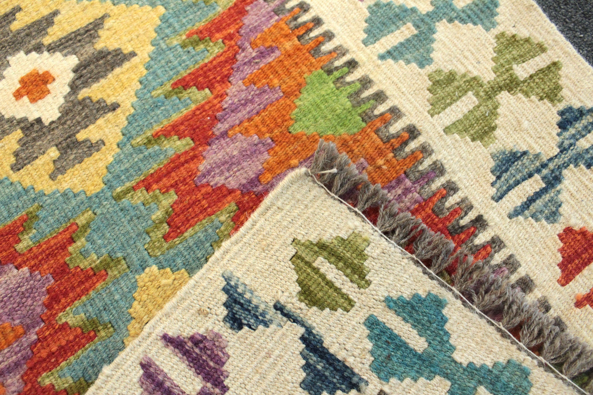 Chobi Kilim Rug - 88 cm x 61 cm