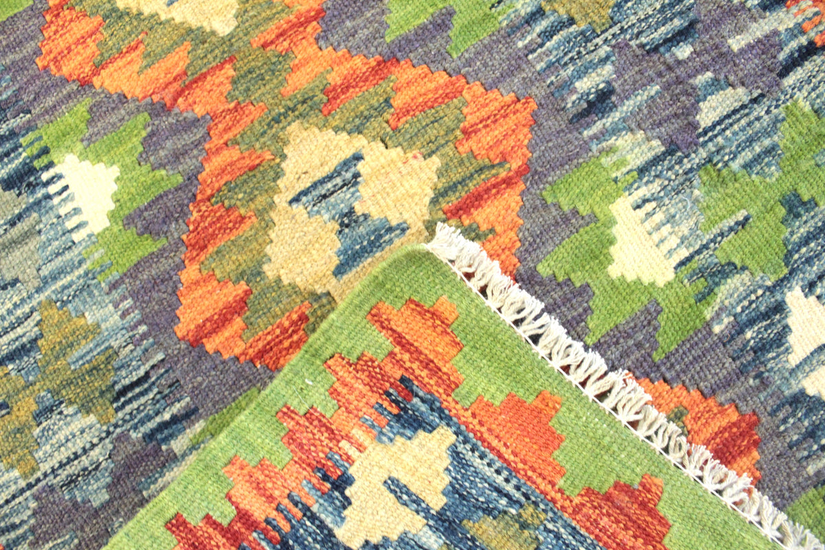 Chobi Kilim Rug - 88 cm x 61 cm