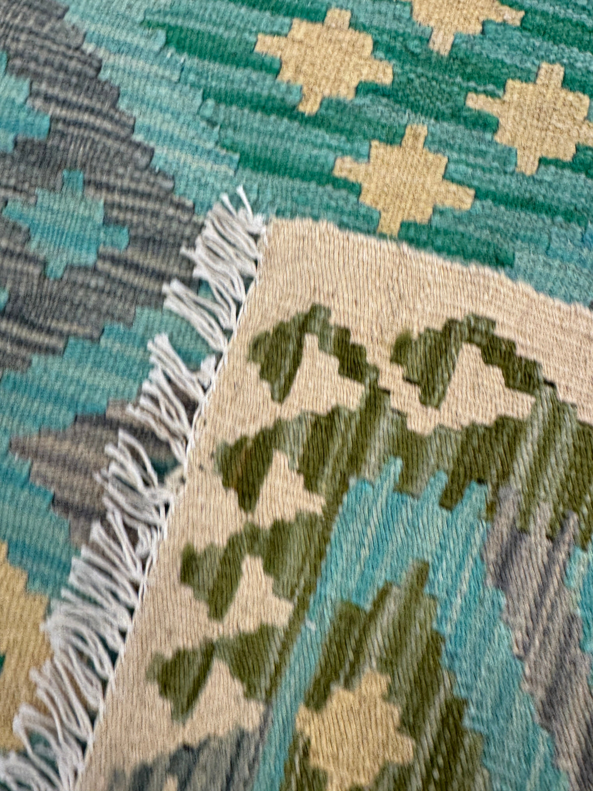 Chobi Kilim Rug - 297 cm x 82 cm