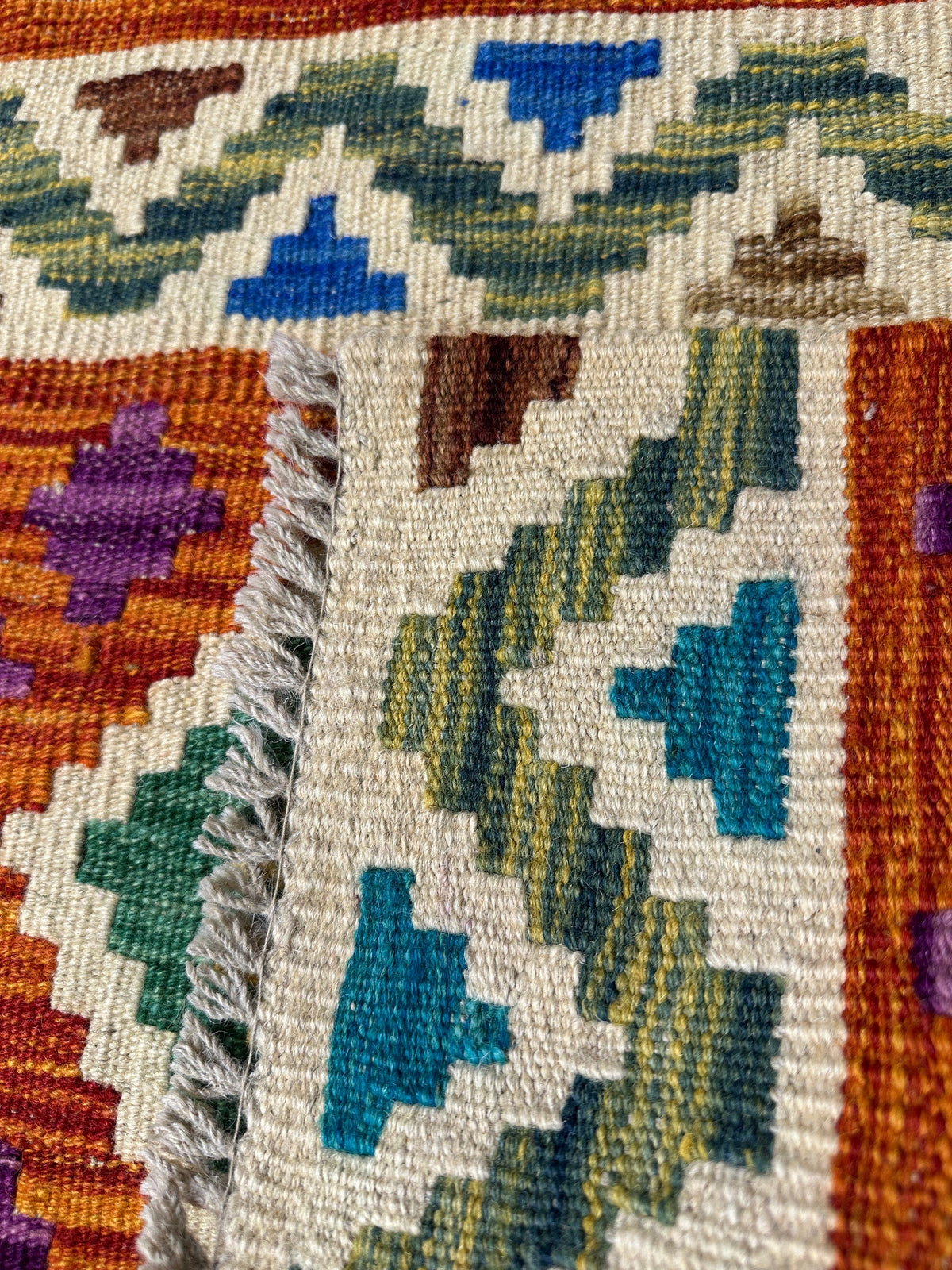 Chobi Kilim Rug - 91 cm x 60 cm