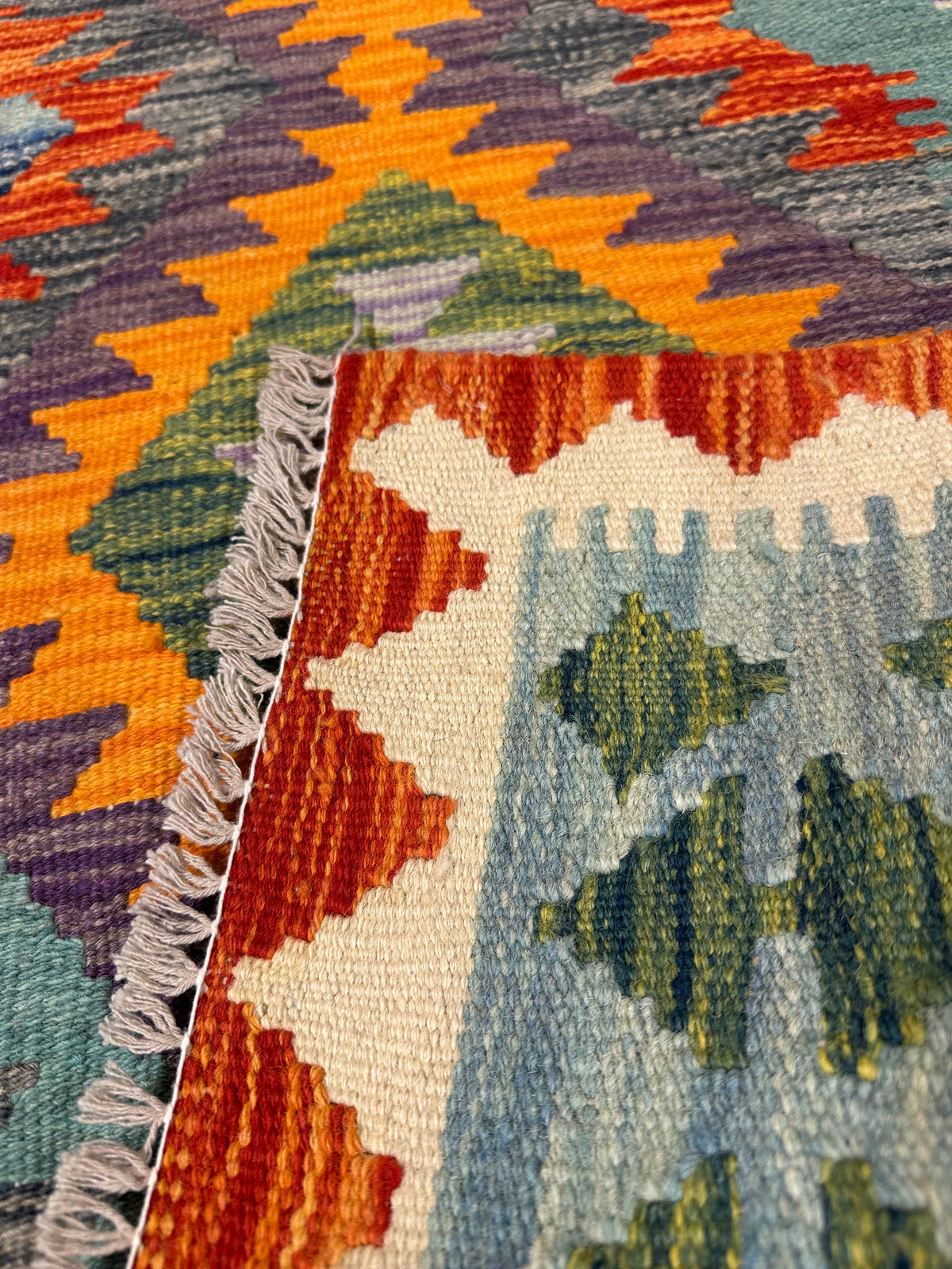 Chobi Kilim Rug - 200 cm x 67 cm