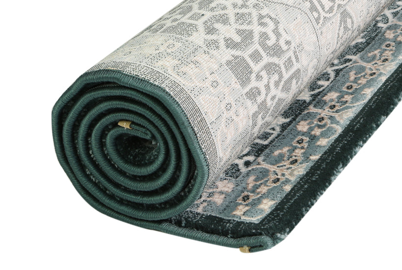 Prague Cecile Green & Ivory Traditional Rug