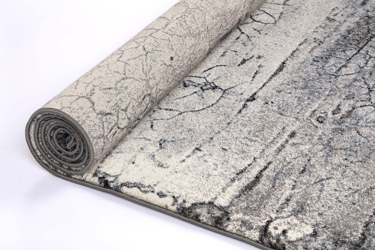 Sapphire 10 Abstract Grey Rug