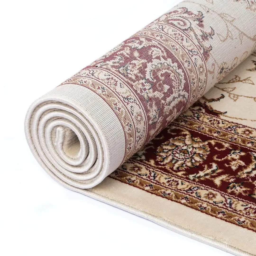 Suzani Cream Floral Designer Rug