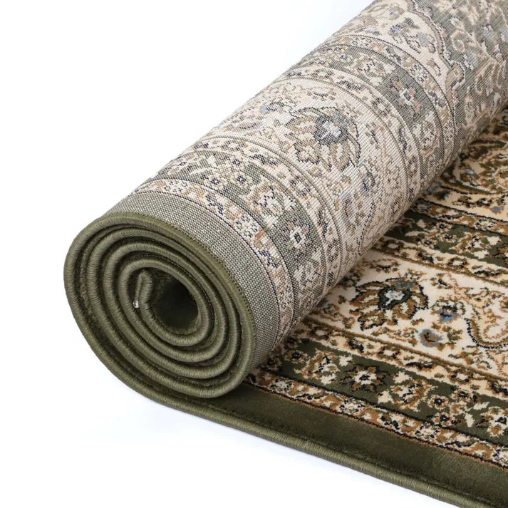 Suzani Green Medallion Rug