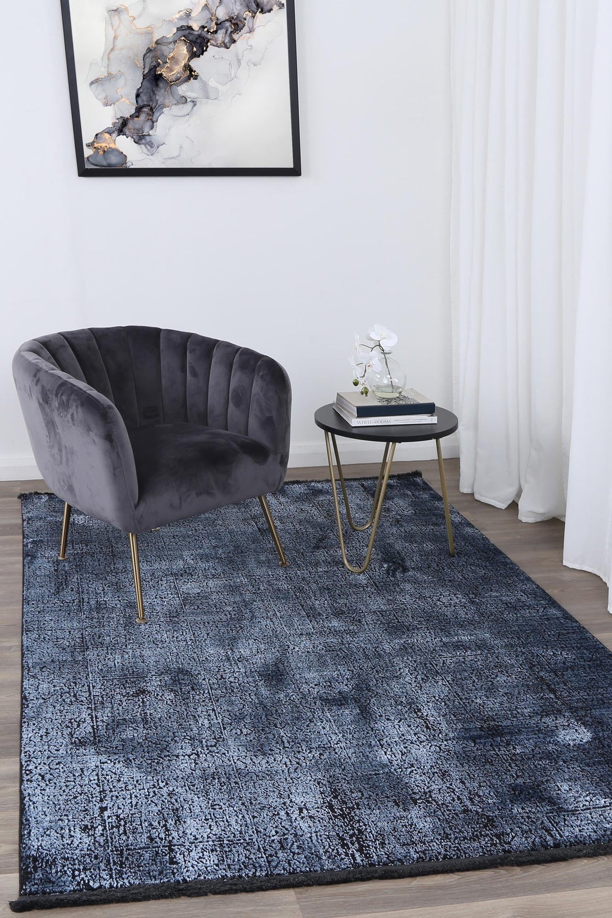 Brooklyn 100 Blue Mosaic Rug