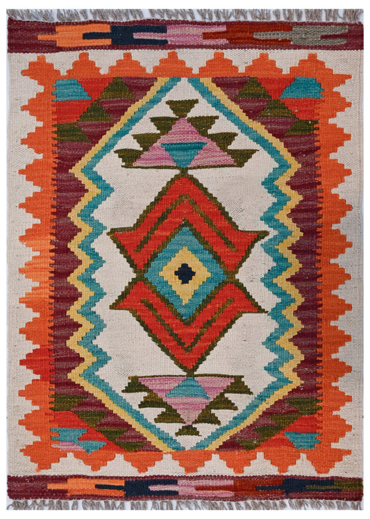 Chobi Kilim - 87 cm x 62 cm