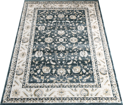 Prague Francesca Green & Cream Traditional Rug