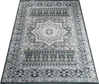 Prague Cecile Green & Ivory Traditional Rug