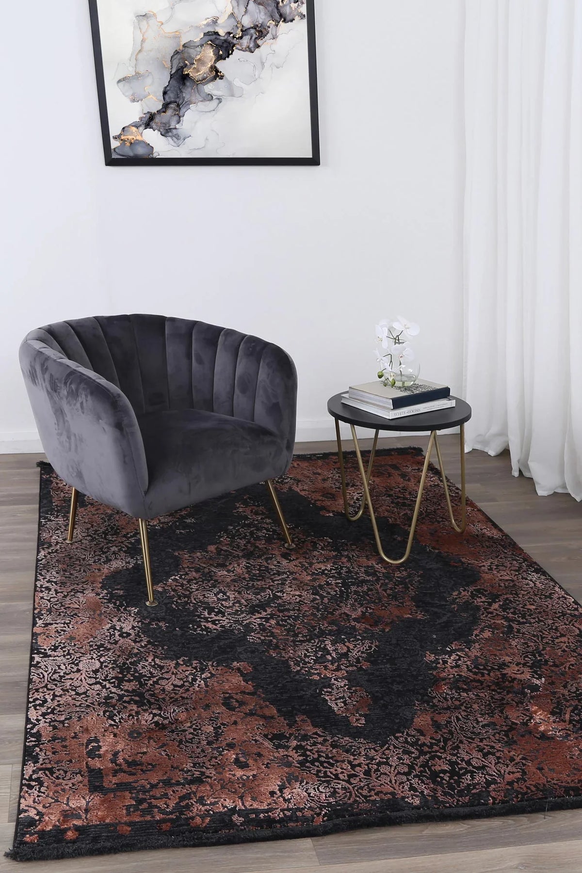 Brooklyn Medallion Copper Rug