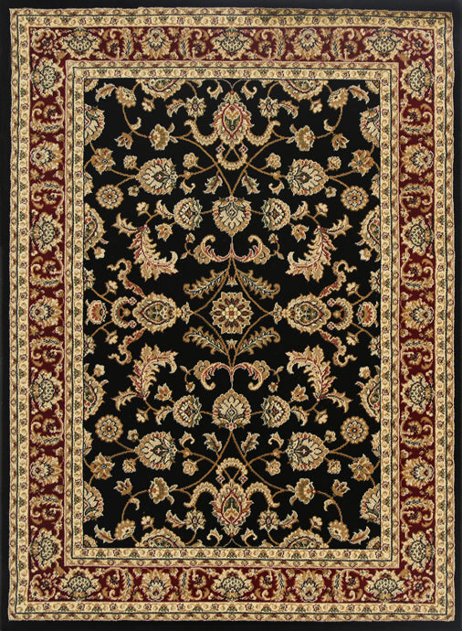 Julian Black Floral Rug