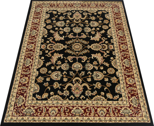 Julian Black Floral Rug