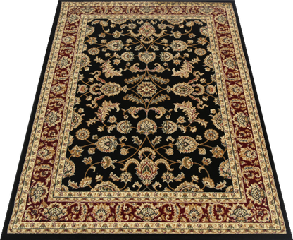 Julian Black Floral Rug