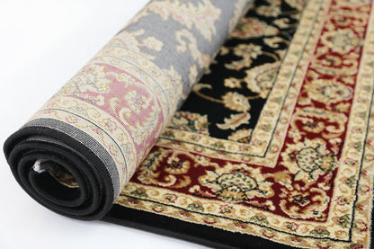 Julian Black Floral Rug