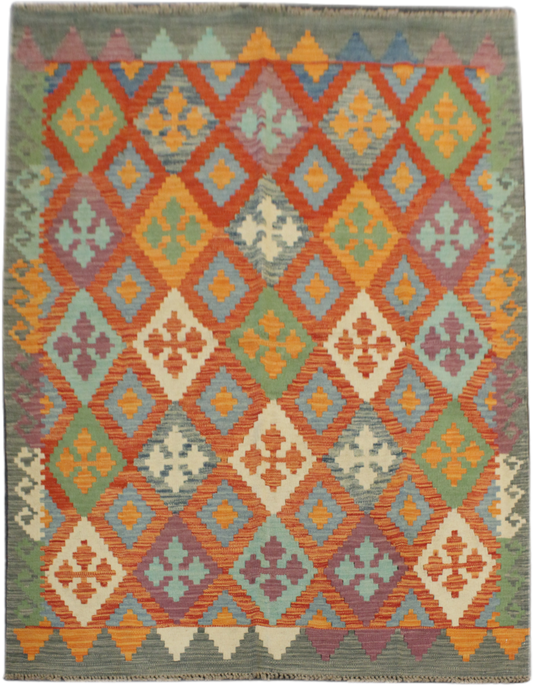 Chobi Kilim - 196 cm x 151 cm