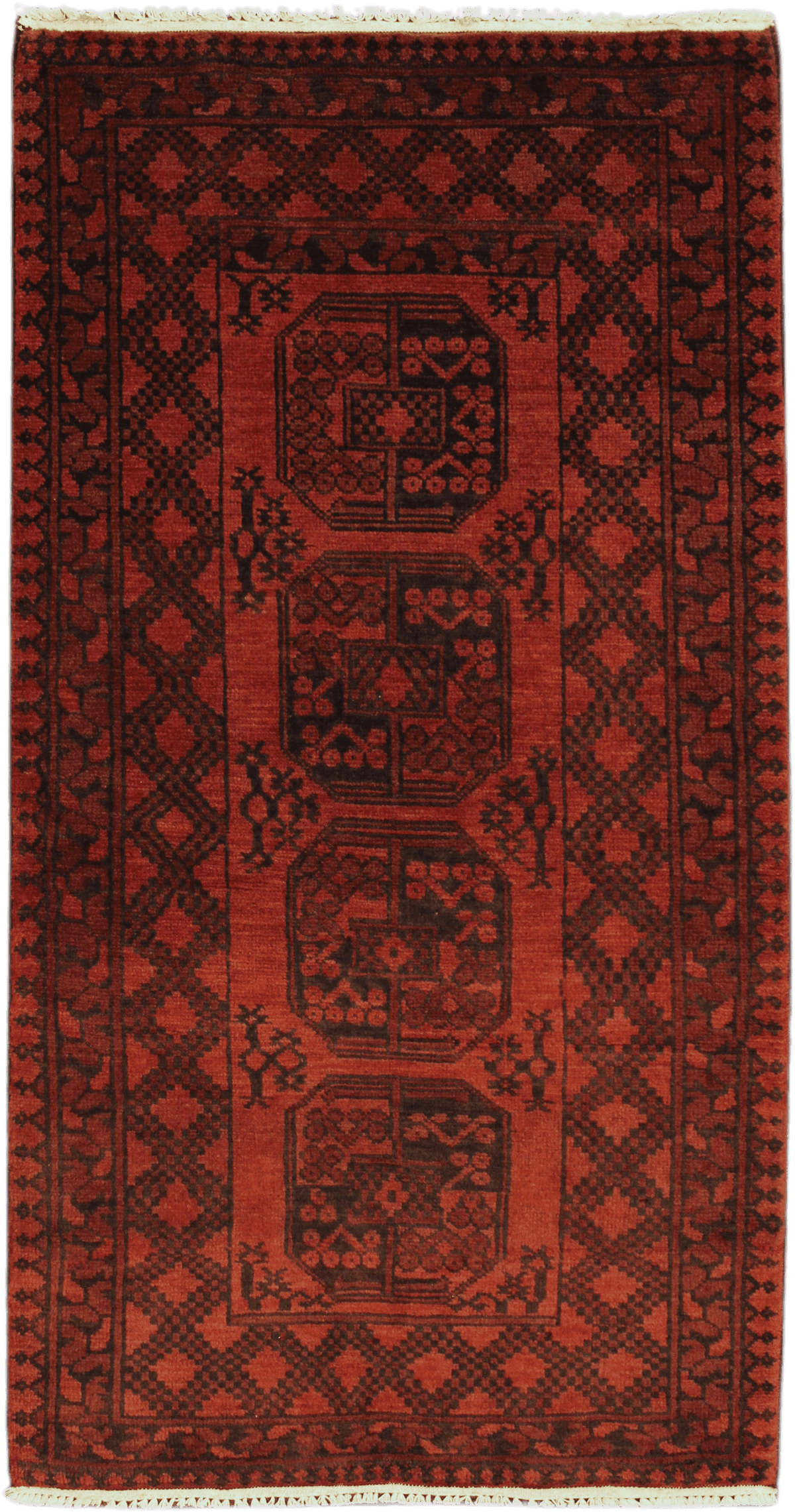 Turkaman Rug - 191 cm x 102 cm