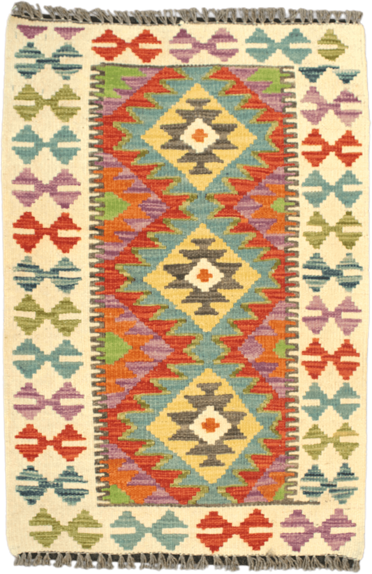 Chobi Kilim Rug  - 88 cm x 61 cm