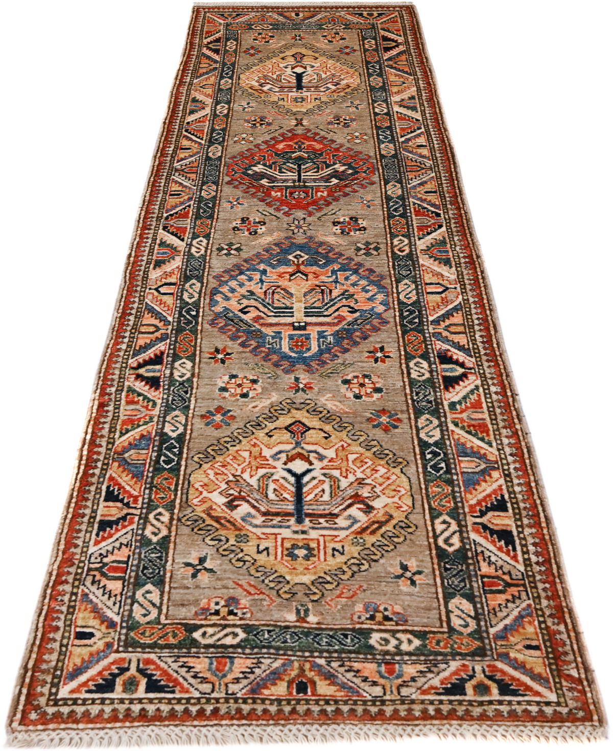 Super Kazak Rug - 259 cm x 79 cm