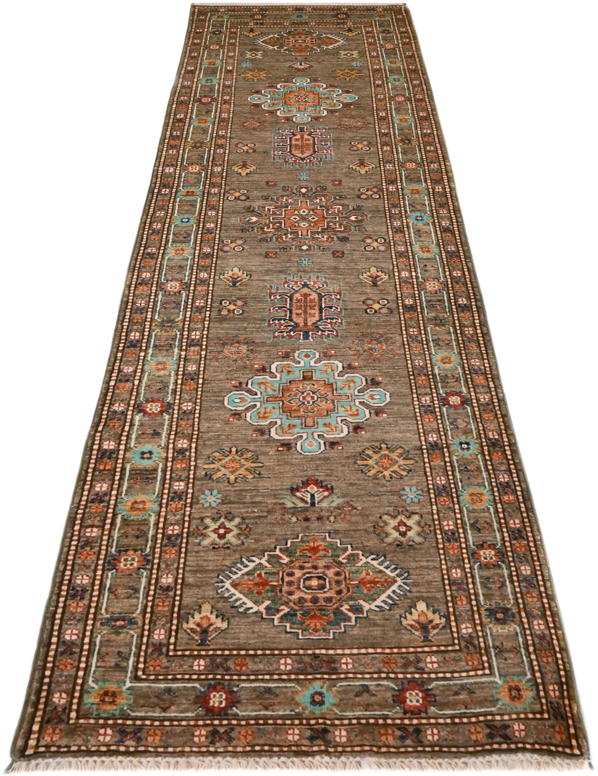 Super Kazak Rug - 282 cm x 81 cm