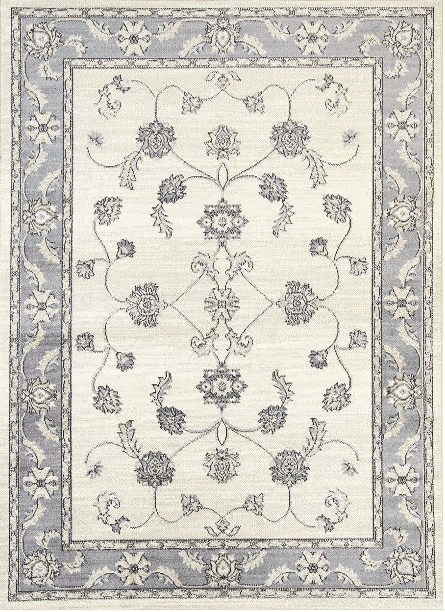 Arya Vines Traditional Cream Rug