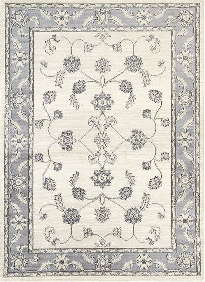 Arya Vines Traditional Cream Rug