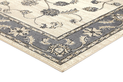 Arya Vines Traditional Cream Rug
