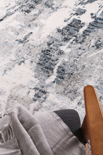 Bergen 7 Light Grey & Blue Rug