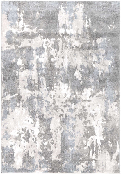 Bergen Abstract Grey & Blue Rug