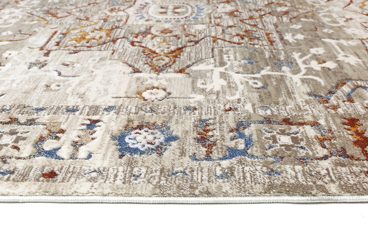 Paradise 5 Medallion Beige Multi Rug