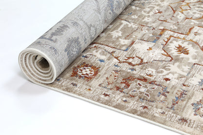 Paradise 5 Medallion Beige Multi Rug