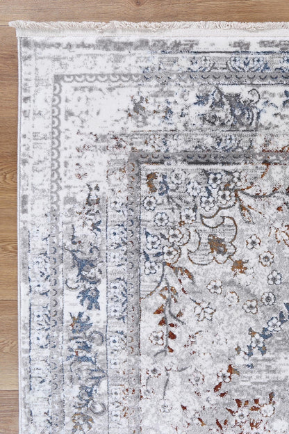 Bohemian Paradise Vintage Medallion Grey Multi Rug