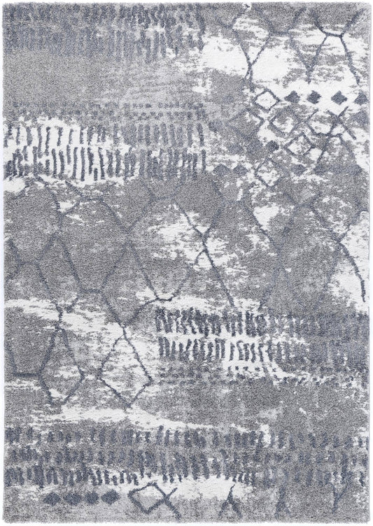 Century Aetius Grey Plush Designer Rug