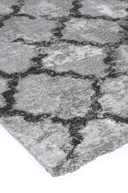 Century Valerius Grey Plush Designer Rug