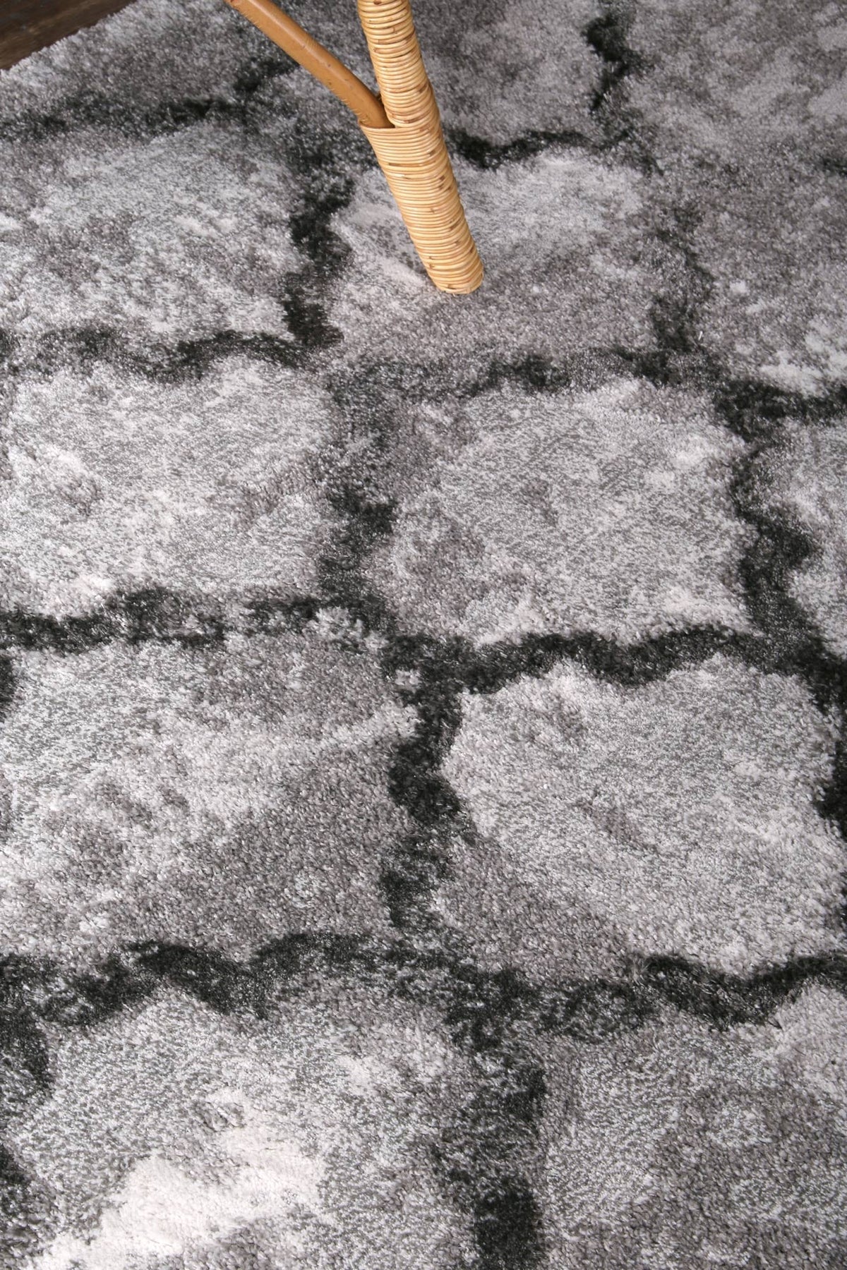 Century Valerius Grey Plush Designer Rug