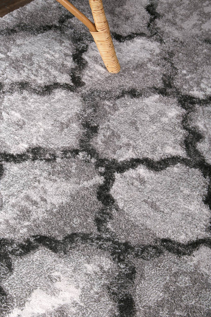 Century Valerius Grey Plush Designer Rug