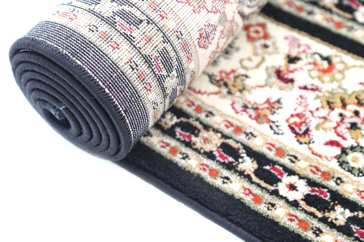 Classica Black Medallion Rug