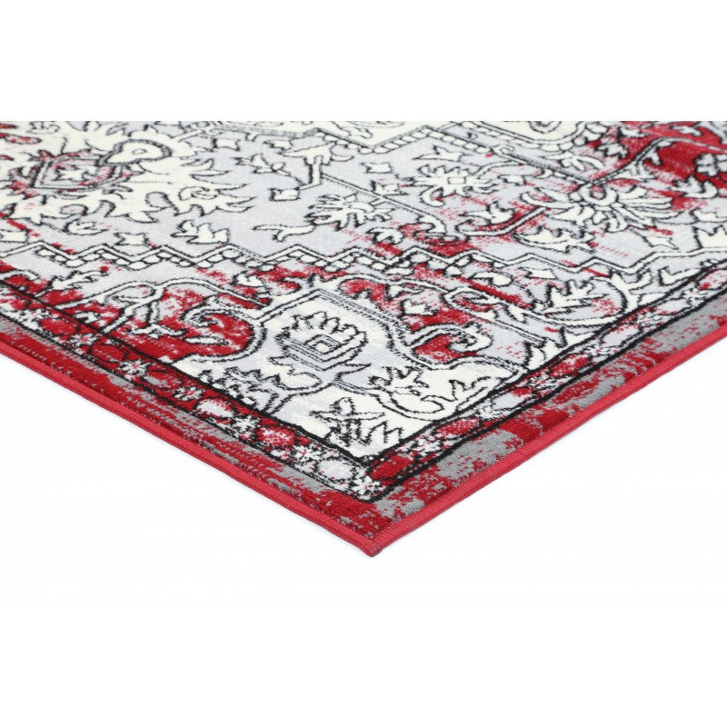 Elise Distressed Red Rug