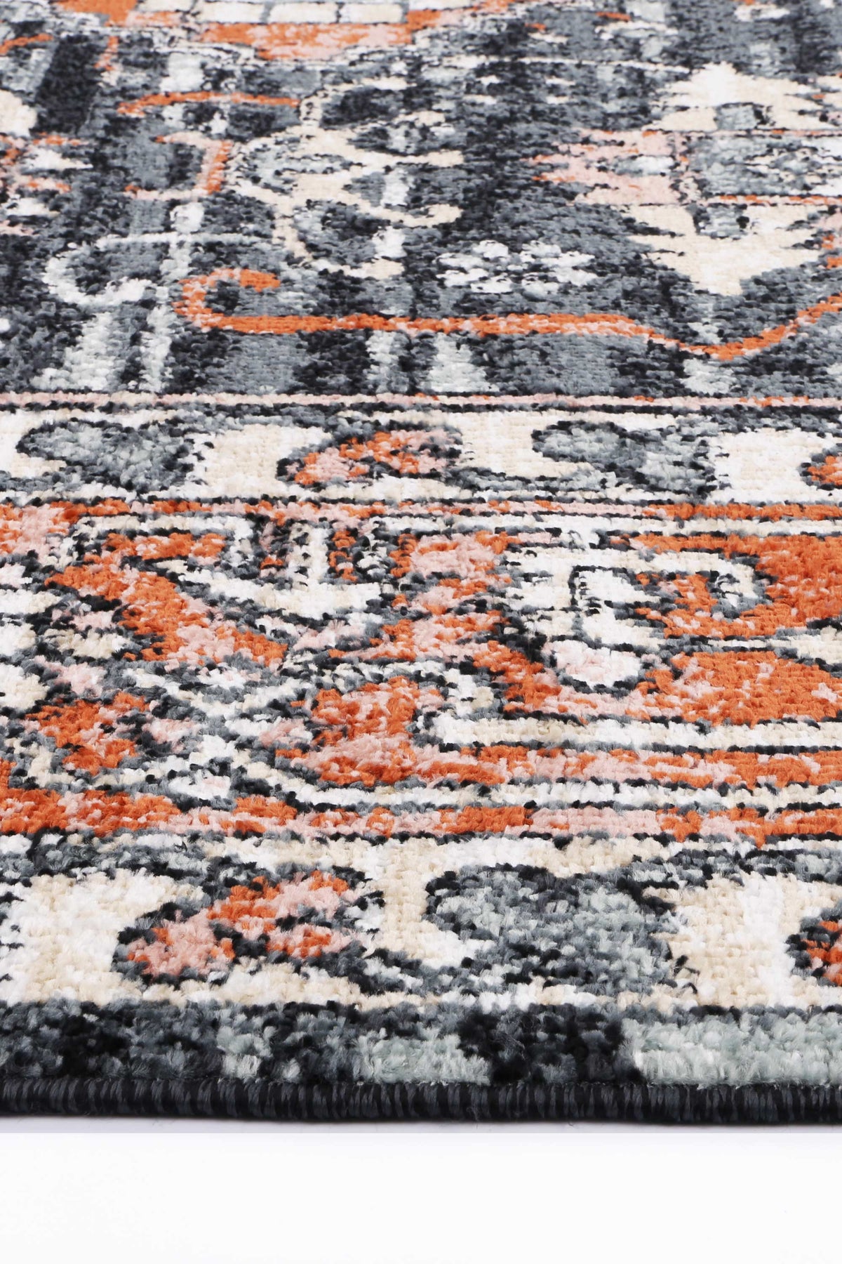 Estate Leoplda Traditional Black Designer Rug