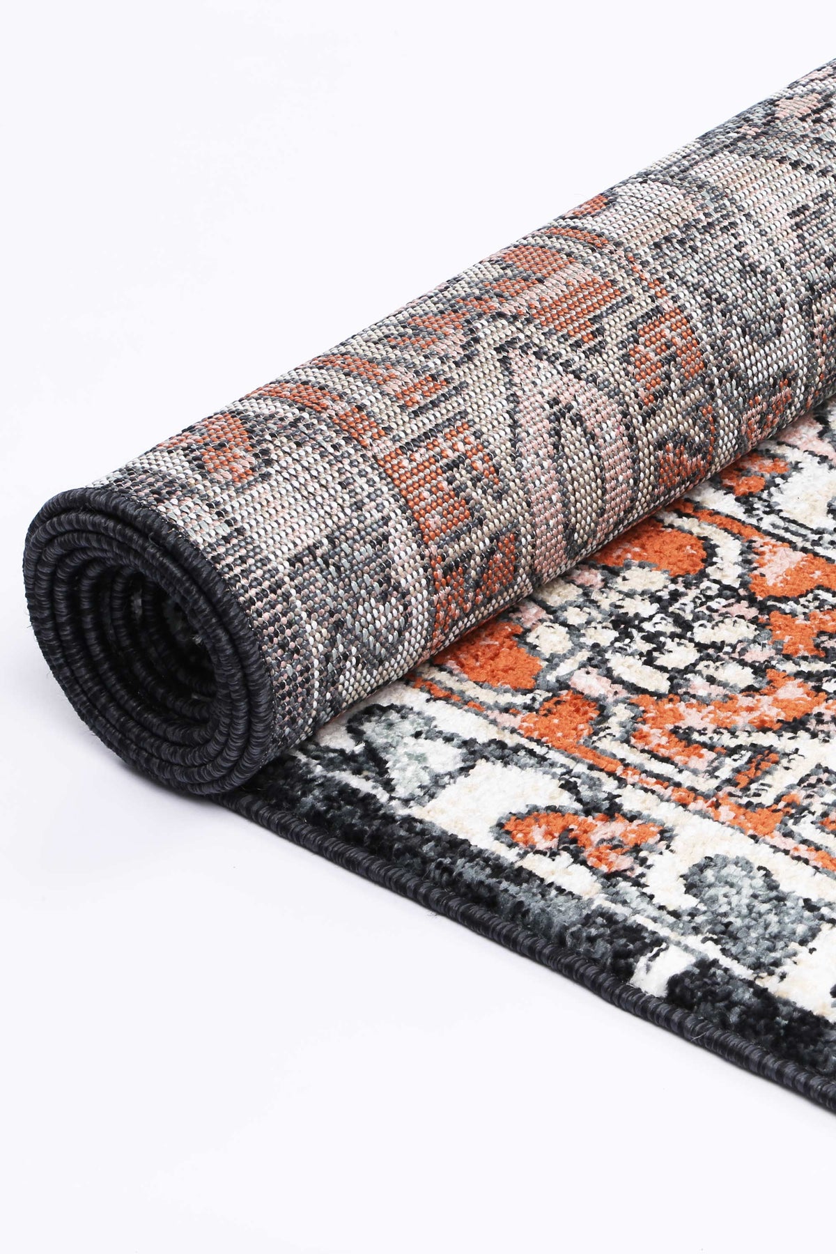 Estate Leoplda Traditional Black Designer Rug