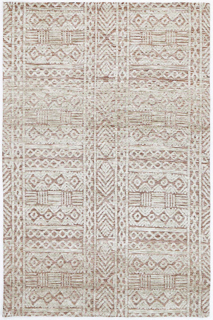 Amritsar Glenfalls Rust Ivory Tribal Rug