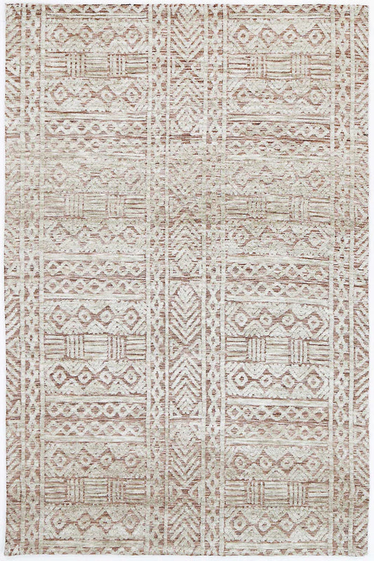Amritsar Glenfalls Rust Ivory Tribal Rug