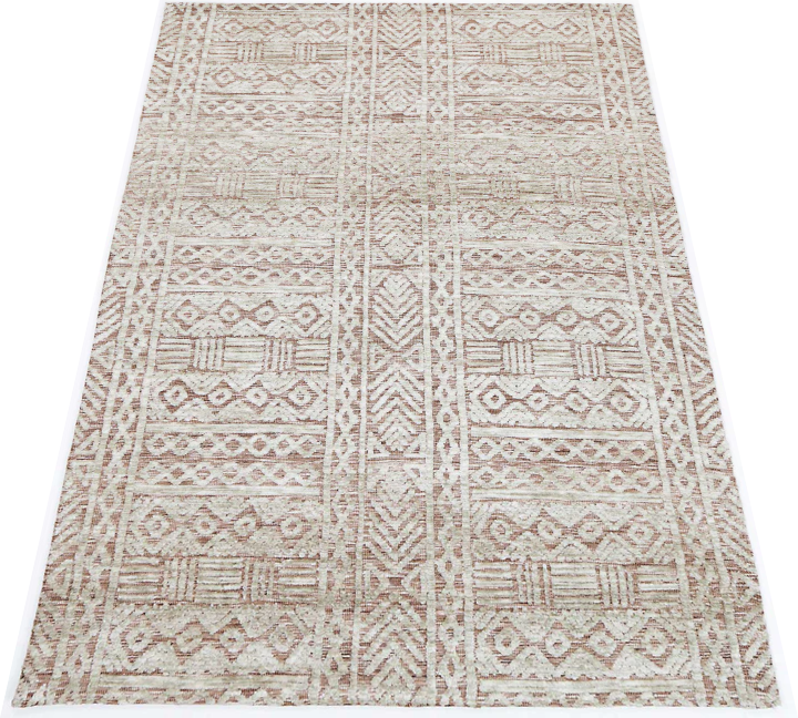 Amritsar Glenfalls Rust Ivory Tribal Rug