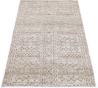 Amritsar Glenfalls Rust Ivory Tribal Rug