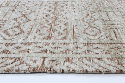 Amritsar Glenfalls Rust Ivory Tribal Rug