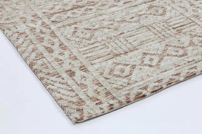 Amritsar Glenfalls Rust Ivory Tribal Rug