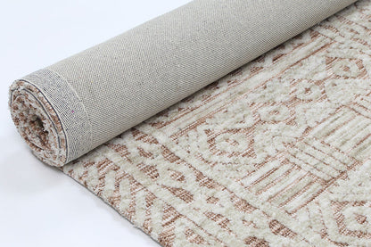 Amritsar Glenfalls Rust Ivory Tribal Rug