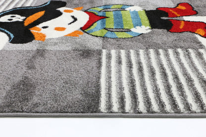 Pirate Party Grey Kids Rug